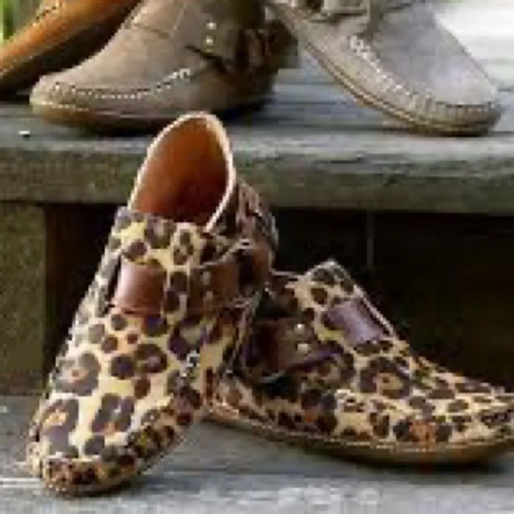 NEW Quoddy Leopard print Ring boots